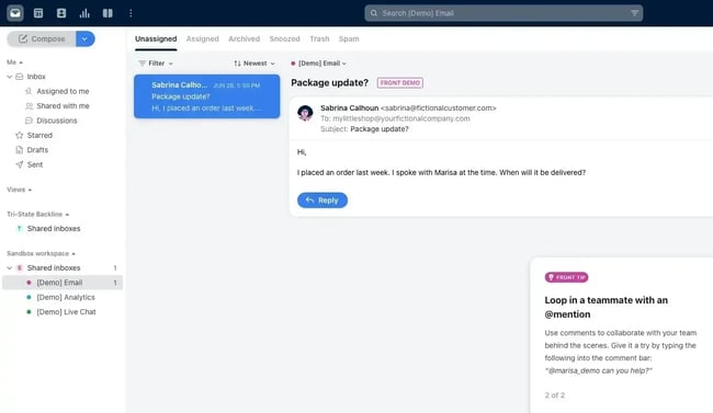 web based help desk software, front